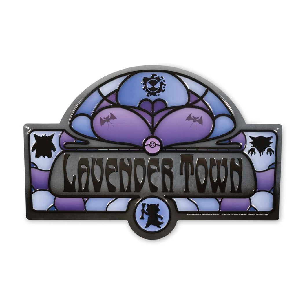 Pokemon Lavender Town Metal Sign Pokemon Center
