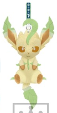 Pokemon Plush Strap Leafeon I Heart Eevee 2015 Banpresto