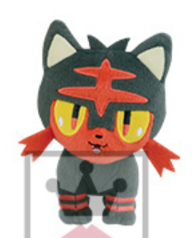 Pokemon Plush Litten Korotto Manmaru 2017 Banpresto