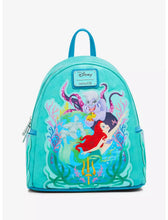 Load image into Gallery viewer, Disney Mini Backpack Little Mermaid Glitter Portrait Loungefly
