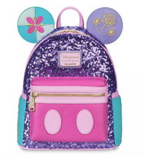 Load image into Gallery viewer, Disney Mini Backpack Ears Key Set It&#39;s a Small World Main Attraction Loungefly

