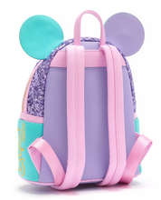 Load image into Gallery viewer, Disney Mini Backpack Ears Key Set It&#39;s a Small World Main Attraction Loungefly
