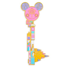 Load image into Gallery viewer, Disney Mini Backpack Ears Key Set It&#39;s a Small World Main Attraction Loungefly
