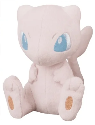 Pokemon Plush I Heart Mew Sitting 2016 Banpresto