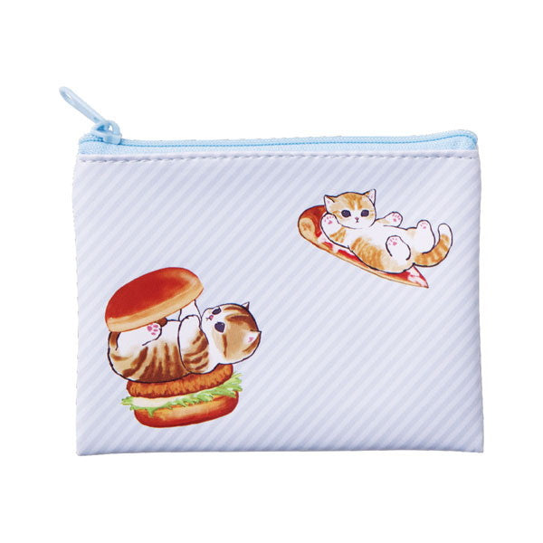 Mofusand Zipper Pouch Burger & Pizza Bandai