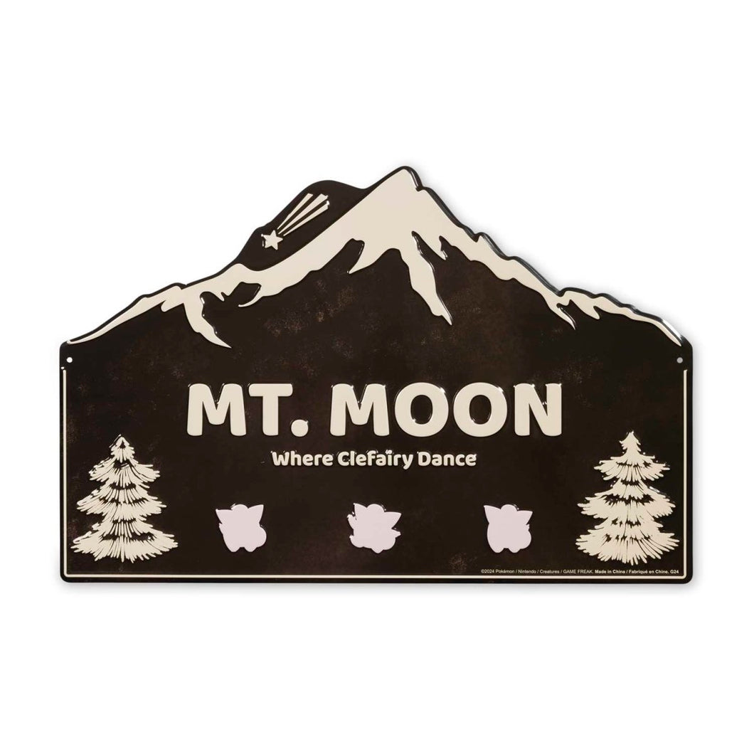 Pokemon Mt. Moon Metal Sign Pokemon Center