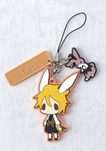 Load image into Gallery viewer, Alice in Musicland Rubber Keychain Kagamine Len Sunny Side Up
