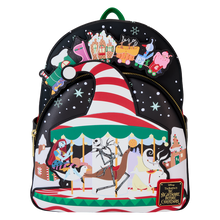 Load image into Gallery viewer, Disney Mini Backpack The Nightmare Before Christmas Town Carousel GITD Loungefly
