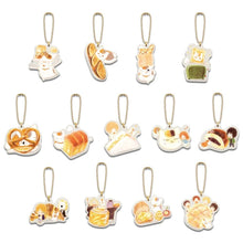 Load image into Gallery viewer, Natsume&#39;s Book of Friends Acrylic Keychain Freshy Baked Bread With Nyanko Sensei Ichiban Kuji G Prize Bandai
