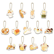 Natsume's Book of Friends Acrylic Keychain Freshy Baked Bread With Nyanko Sensei Ichiban Kuji G Prize Bandai