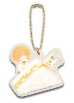 Load image into Gallery viewer, Natsume&#39;s Book of Friends Acrylic Keychain Freshy Baked Bread With Nyanko Sensei Ichiban Kuji G Prize Bandai
