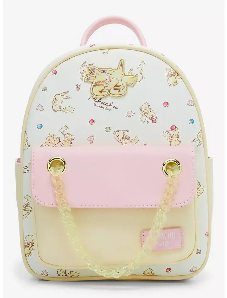 Pokemon Mini Backpack Pikachu Pastel Berry Bioworld