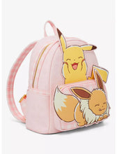 Load image into Gallery viewer, Pokemon Mini Backpack Pikachu &amp; Eevee Snacks Loungefly
