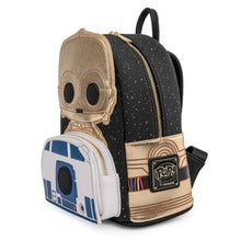 Load image into Gallery viewer, Star Wars Mini Backpack C-3PO / R2D2 Funko Pop! Loungefly
