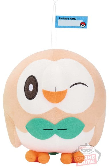 Pokemon Plush Rowlet Mofugutto Hello Partner 2023 Banpresto