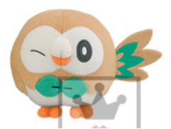Pokemon Plush Rowlet Korotto Manmaru 2017 Banpresto