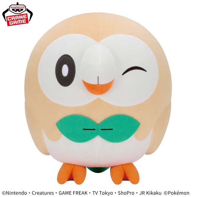 Pokemon Plush Rowlet Mecha Mofugutto 2025 Banpresto