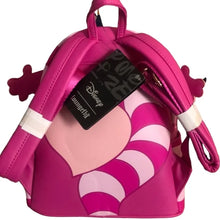 Load image into Gallery viewer, Disney Loungefly Cheshire Cat Sequin Mini Backpack Alice In Wonderland
