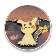 Pokemon Enamel Pin Mimikyu Autumn Leaves Spinning Scene Pokemon Center