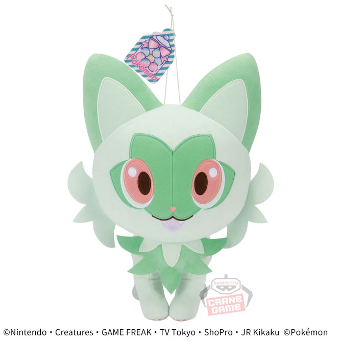 Pokemon Plush Sprigatito Glitter Candy Mecha Mofugutto 2024 Banpresto