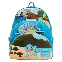 Load image into Gallery viewer, Pokemon Mini Backpack Squirtle Wartortle Blastoise Loungefly
