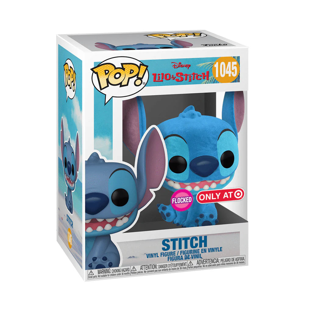 Disney Figure Lilo & Stitch Stitch Flocked Pop! 1045 Funko