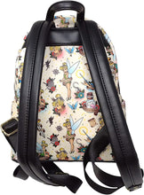 Load image into Gallery viewer, Disney Mini Backpack Wallet Set Peter Pan Tinkerbell Tattoo AOP Loungefly
