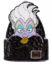 Load image into Gallery viewer, Disney Mini Backpack The Little Mermaid Ursula Cosplay Sequin Loungefly
