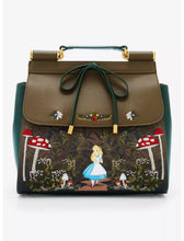 Load image into Gallery viewer, Disney Handbag Alice in Wonderland Mushrooms Loungefly
