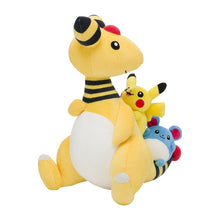Load image into Gallery viewer, Pokemon Plush Ampharos, Pikachu, and Marill Pokemon Center
