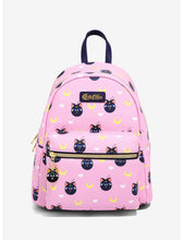 Load image into Gallery viewer, Sailor Moon Mini Backpack Luna-P AOP Loungefly
