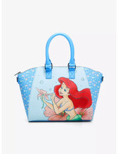 Load image into Gallery viewer, Disney Satchel The Little Mermaid Ariel Picking Flower Loungefly
