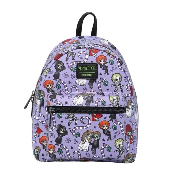Beetlejuice Mini Backpack Chibi Characters Loungefly