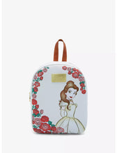 Load image into Gallery viewer, Disney Mini Backpack Beauty And The Beast Belle Roses Bioworld
