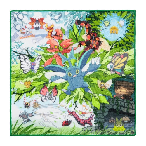 Pokemon Hand Towel BUG OUT! Sazameki Pokemon Center