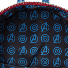 Load image into Gallery viewer, Marvel Mini Backpack Captain America Metallic Cosplay Loungefly
