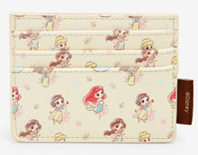 Load image into Gallery viewer, Disney Cardholder Princess Chibi AOP Loungefly
