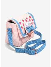 Load image into Gallery viewer, Sanrio Crossbody Quilted Cinnamoroll Strawberry Bioworld
