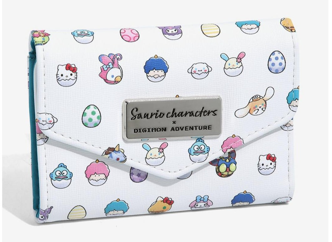 Sanrio x Digimon Wallet Digi-Eggs Bioworld