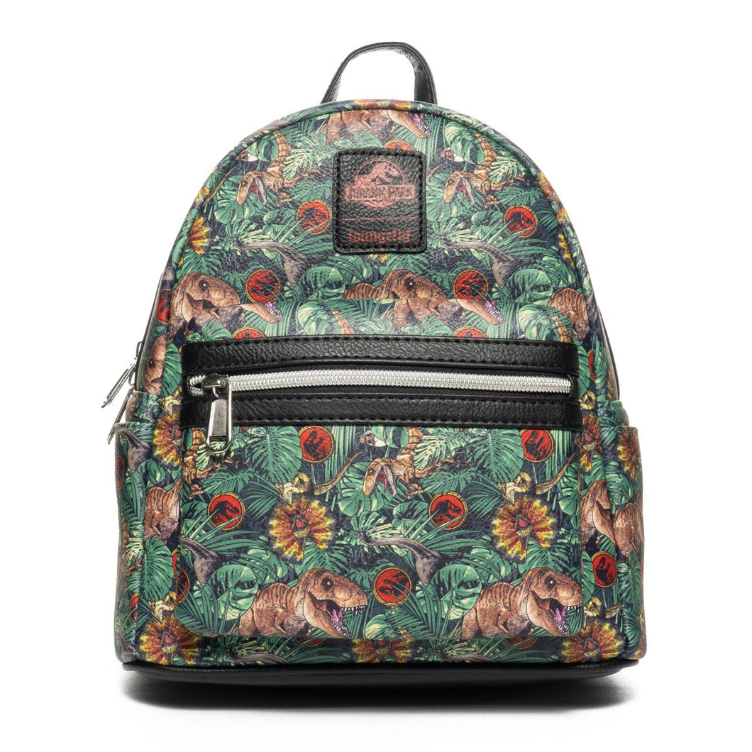 Jurassic Park Mini Backpack Dinosaur Jungle AOP Loungefly