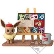 Pokemon Figure Eevee & Colorful Art Mirror Kuji Prize C Bandai