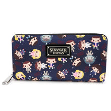 Load image into Gallery viewer, Stranger Things Mini Backpack Wallet Set Eleven AOP Loungefly
