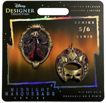 Load image into Gallery viewer, Disney Pin Set of 2 Midnight Masquerade Designer Collection
