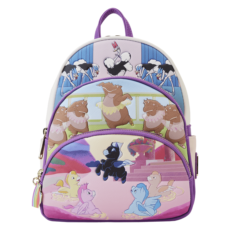 Disney Mini Backpack Fantasia Scenes Triple Pocket Loungefly