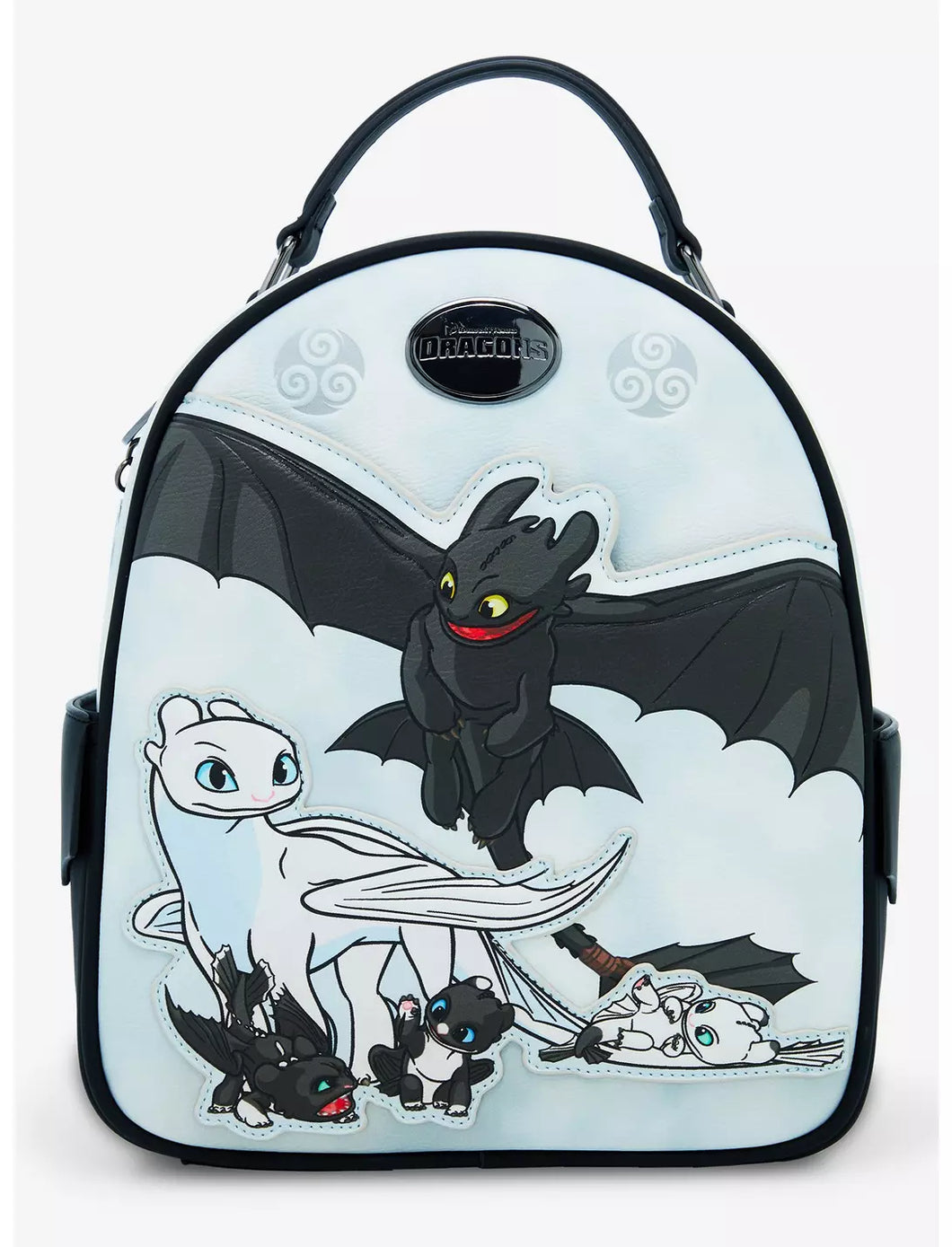 Dreamworks Mini Backpack How to Train your Dragon Toothless & Light Fury Family