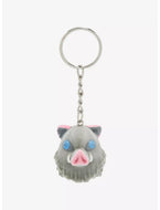 Demon Slayer Keychain Inosuke Boar Mask Flocked Shueisha