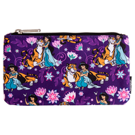 Disney Zipper Pouch Aladdin Jasmin and Rajah Floral Loungefly