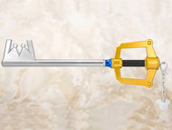 Kingdom Hearts Replica Kingdom Key Keyblade with Chain Proplica