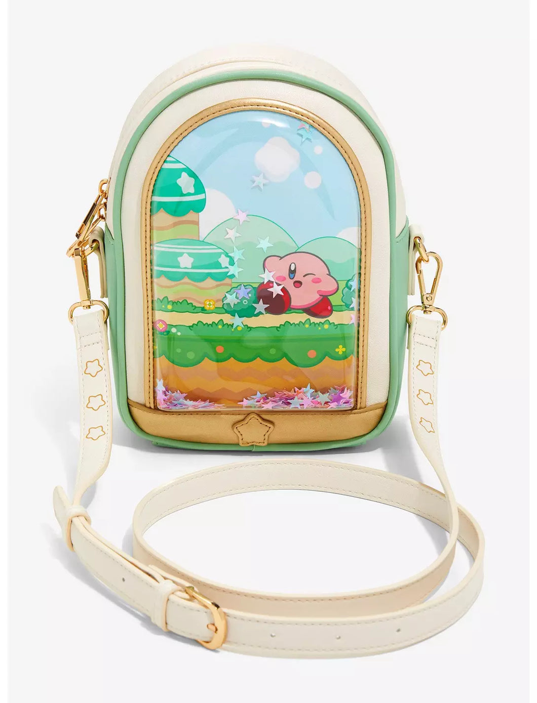 Kirby Crossbody Star Confetti Scene Bioworld