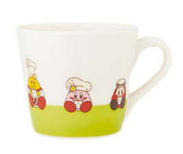 Kirby Mug Kirby, Waddle Dee, Chef Kirby Cafe Ichiban Kuji Bandai